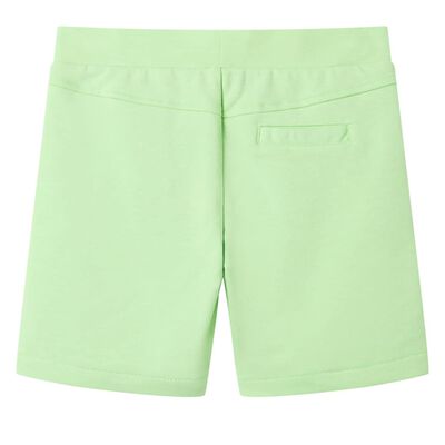 Otroške kratke hlače fluorescentno zelene 116
