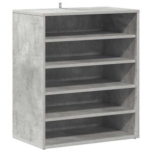 vidaXL Omarica za čevlje betonsko siva 60x35x70 cm iverna plo&scaron;ča