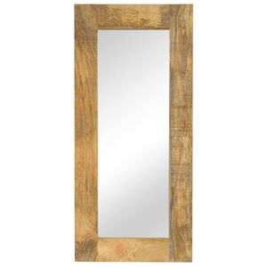 vidaXL Ogledalo iz trdnega mangovega lesa 50x110 cm