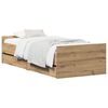 vidaXL Konstrukcija postelje Artisan hrast 90 x 200 cm Inženirski les