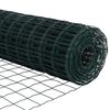 vidaXL Ograja s stebrom Zelena 1,4 x 10 m Jeklo in PVC