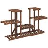 vidaXL Stojalo za rastline 110x25x73 cm trden les jelke