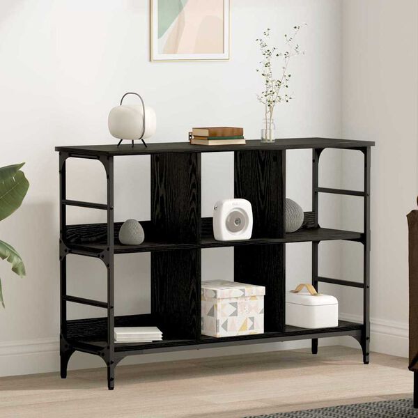 vidaXL Strani &scaron;al Črna Orehovina 102 x 32 x 73,5 cm