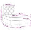 vidaXL Box spring postelja z vzmetnico temno rjava 120x190 cm blago