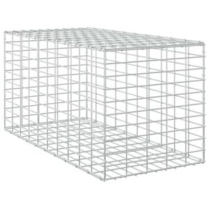 vidaXL Gabion z 3,5 mm žico in 5x10 cm mrežo 50x100x50 cm