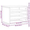 vidaXL Organizator za mizo artisan hrast 36 x 26 x 29.5 cm
