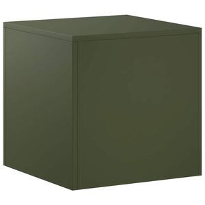 vidaXL Stojalo za rastline Olivno zelena 40 x 40 x 40 cm