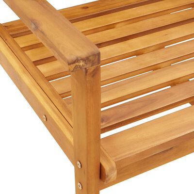 vidaXL Vrtni stol 2 kosa 66,5x65x81 cm trden akacijev les