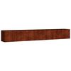 vidaXL Vrtna visoka greda 280x40x40 cm corten jeklo