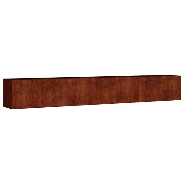 vidaXL Vrtna visoka greda 280x40x40 cm corten jeklo