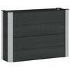vidaXL Vrtna visoka greda Črna 100 x 30 x 72 cm WPC in aluminij