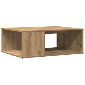 vidaXL Klubska mizica artisan hrast 90x67x33 cm inženirski les