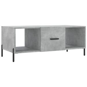 vidaXL Klubska mizica betonsko siva 102x50x40 cm inženirski les