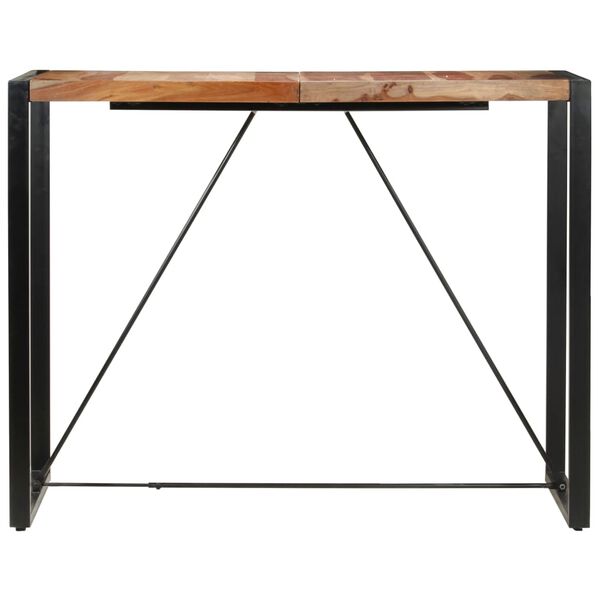 vidaXL Barska miza 140x70x110 cm iz trdnega palisandra