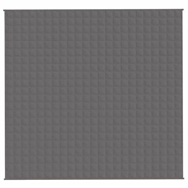 vidaXL Obtežena odeja siva 220x235 cm 11 kg blago