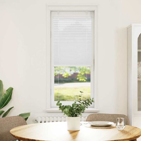 vidaXL Plisirana žaluzija Bela 50x150 cm Širina tkanine 49,4 cm