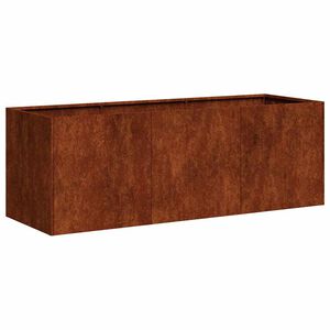 vidaXL Planter Rusty 120x40x40 cm Vremensko odporno jeklo