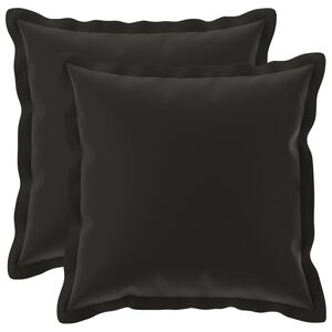 vidaXL Prevleka za blazino 2 kos HOUTEN Črna 30 x 30 cm Poliester