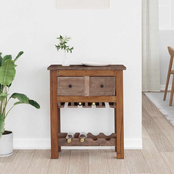 vidaXL Za omarice Rjava 60 x 30 x 70 cm Trdna obnovljena les