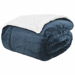 vidaXL Odeja Temno modra 130 x 150 cm 1 kg Flis