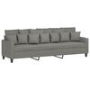 vidaXL Trosed temno siv 180 cm blago