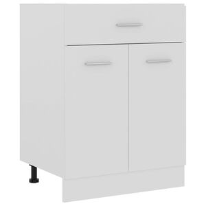 vidaXL Spodnja omarica s predalom &ldquo;Lyon&rdquo; bela 60x46x81,5 cm