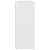 vidaXL Komoda bela 91x29,5x75 cm inženirski les