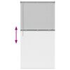 vidaXL Venecijanske žaluzije z zavesami srebrna 175 x 95 cm Aluminij