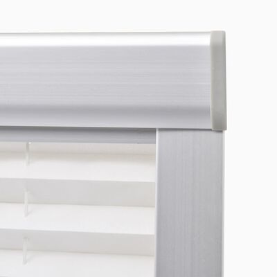 vidaXL Senčilo za zatemnitev okna z naborki bele barve 206