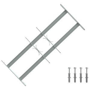 vidaXL Zavarovalna re&scaron;etka za okna z 3 prečkami 3 pcs 930-1740 mm