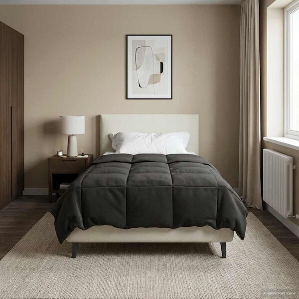 vidaXL Polna celoletna prevleka Antracit 140 x 220 cm Mikrovlakna