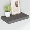 vidaXL Stenska polica visok sijaj siva 40x23x3,8 cm MDF