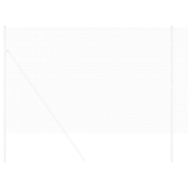 vidaXL Ograja z varjeno žico srebrna 1.5 x 50 m