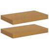 vidaXL Stenska polica 2 pcs Bež 40 x 23,5 x 4 cm Konstruiran les