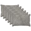 vidaXL Blazina 6 kos HOUTEN Svetlo siva 40 x 60 cm Mikrofibra
