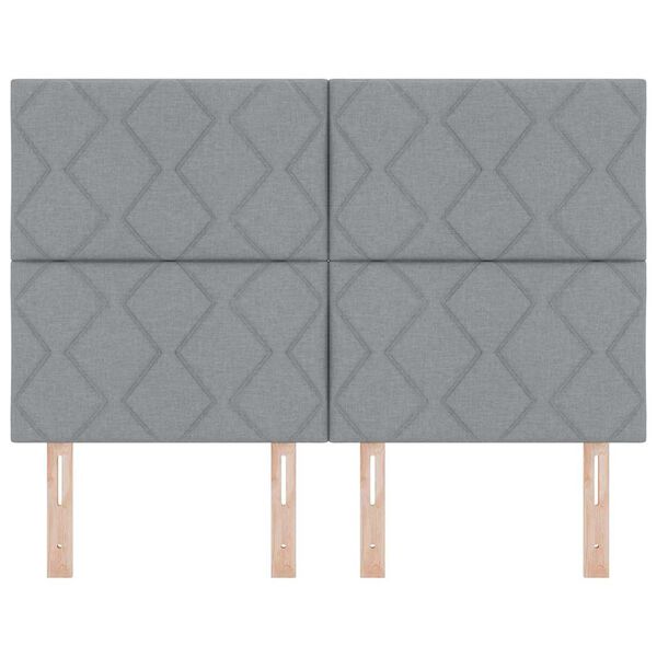 vidaXL Vzglavje z vzglavjem Svetlo siva 160 cm Umjetno usnje