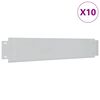 vidaXL Ograja za trato 10 kosov pocinkano jeklo 100x20 cm