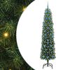 vidaXL Umestno božično drevo Zelena 210 cm PVC in Jeklo in Plastika