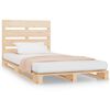 vidaXL Posteljni okvir 90x190 cm trdna borovina