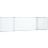 vidaXL Magnetna tabla zložljiva 160x40x1,7 cm aluminij