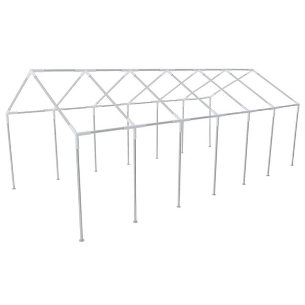 vidaXL Platno &scaron;otora brez okvirja Bela 12 x 6 m PE