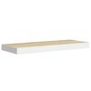 vidaXL Stenske police 4 kosi hrast in bele 60x23,5x3,8 cm MDF