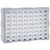 vidaXL Organizator s 64 predali 52x16x37,5 cm