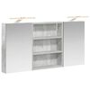 vidaXL Komplet omaric za kopalnico 3 kos 100 x 10,5 x 50 cm