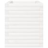 vidaXL Vrtno cvetlično korito belo 70x40x45,5 cm trdna borovina