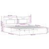 vidaXL Posteljni okvir brez vzmetnice 183x203 cm inženirski les