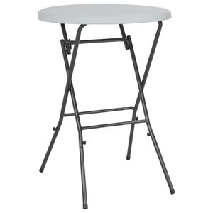 vidaXL Zložljiva barska miza bela 80x110 cm HDPE