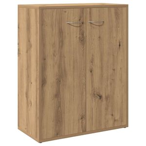 vidaXL Sideboard artisian hrast 60x30x75 cm konstruiran les