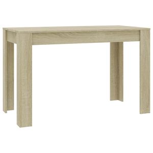 vidaXL Jedilna miza sonoma hrast 120x60x76 cm iverna plo&scaron;ča