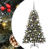 vidaXL Umestno božično drevo Zelena 120 cm PVC, plastika in jeklo